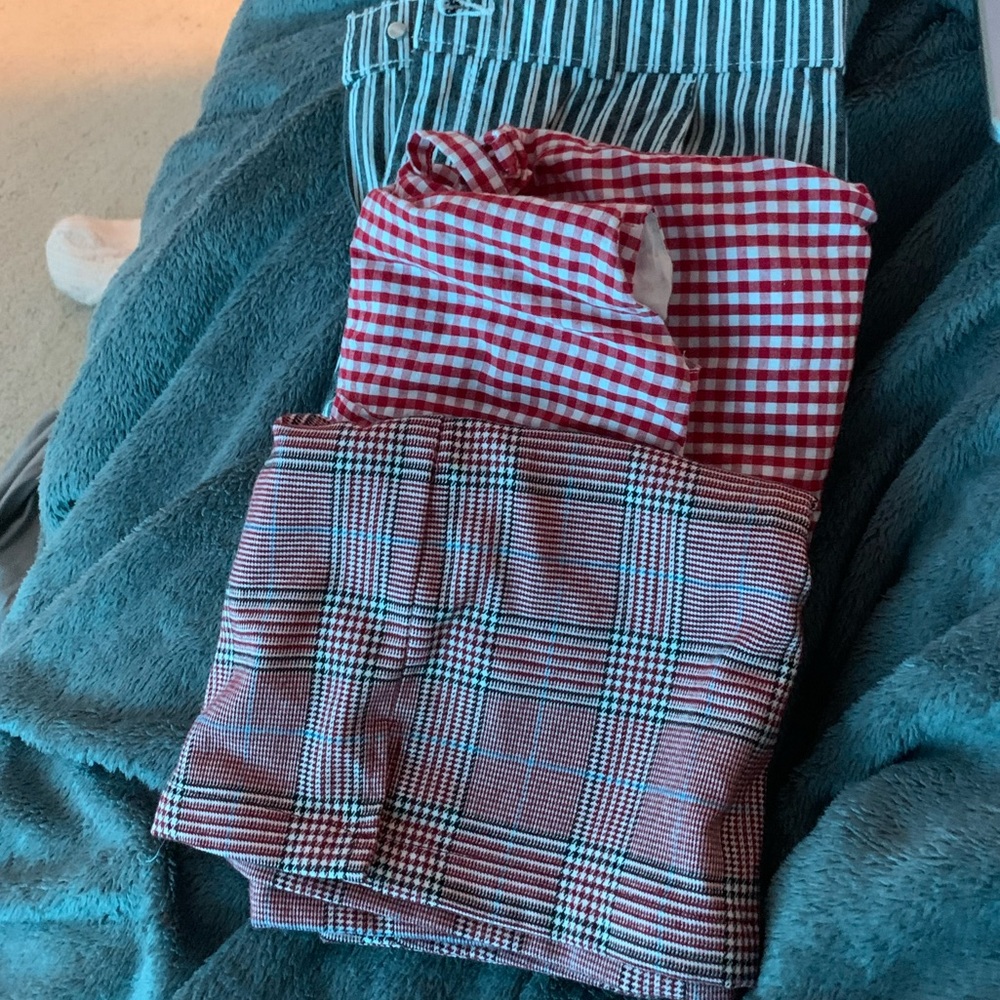 Striped pants, skirt, dress